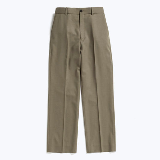 STRAIGHT FIT TROUSERS ORGANIC WOOL TROPICAL