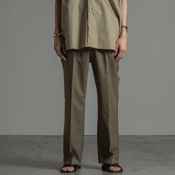 STRAIGHT FIT TROUSERS ORGANIC WOOL TROPICAL