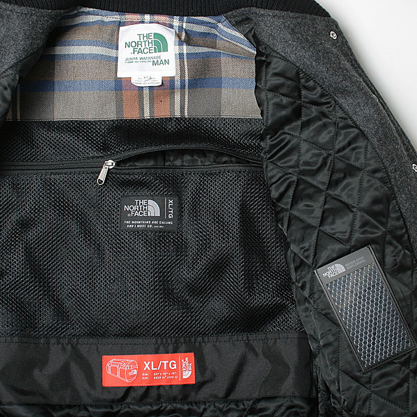 ウールトップメルトン 牛革×TNF DUFFLE BAG リメイク J109