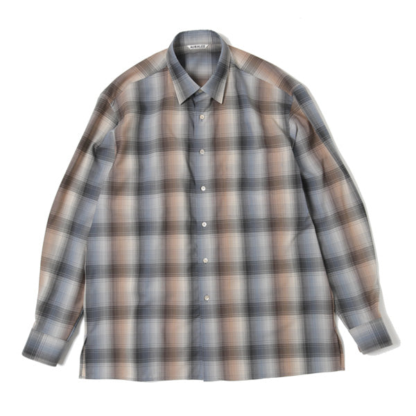 SUPER LIGHT WOOL CHECK SHIRTS