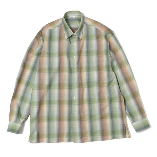 SUPER LIGHT WOOL CHECK SHIRTS