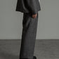 2TUCK COCOON FIT MELANGE WOOL