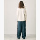 viscosewool gabardin Wfaced track pants