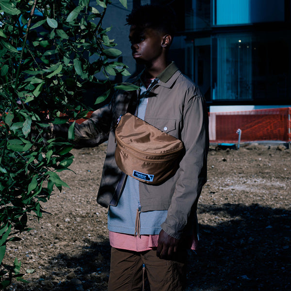 DWELLER WAIST BAG NYLON OXFORD with ULTRASUEDE