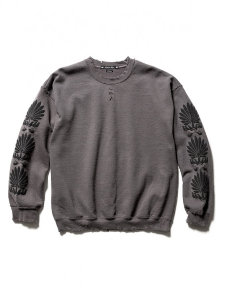 ORIENTAL "FAN" PRINT SWEATSHIRT