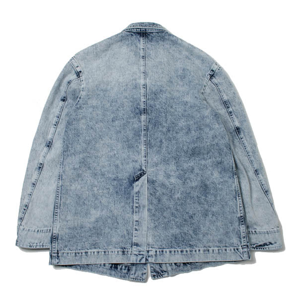 FLY FRONT DENIM COAT