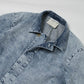 FLY FRONT DENIM COAT