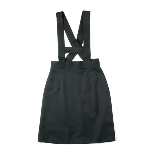 WOOL SUSPENDER MINI SKIRT