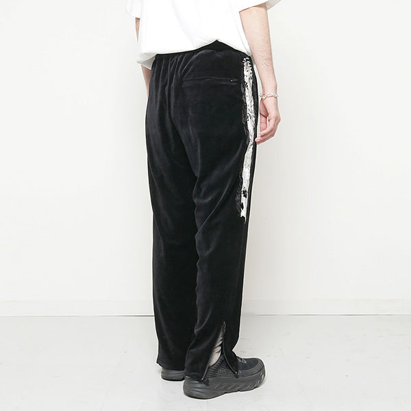 LINED CHAOS EMBROIDERY TRACK PANTS