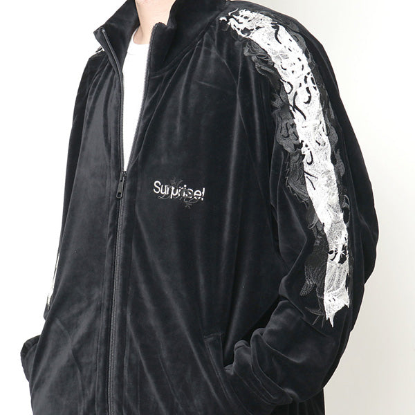 LINED CHAOS EMBROIDERY TRACK JACKET