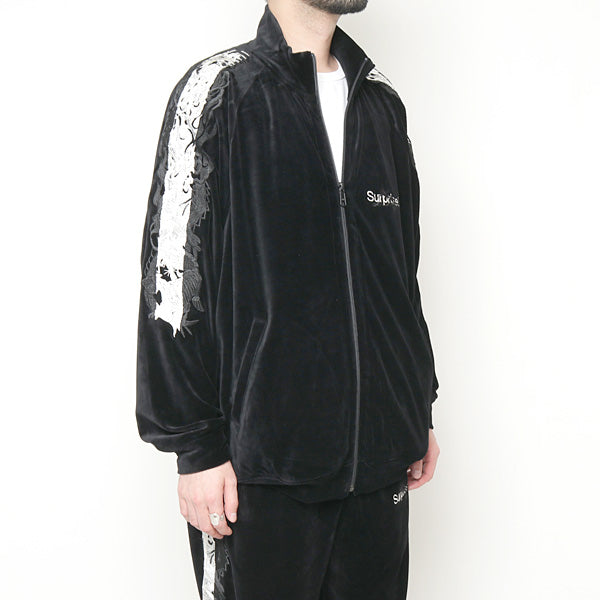 LINED CHAOS EMBROIDERY TRACK JACKET