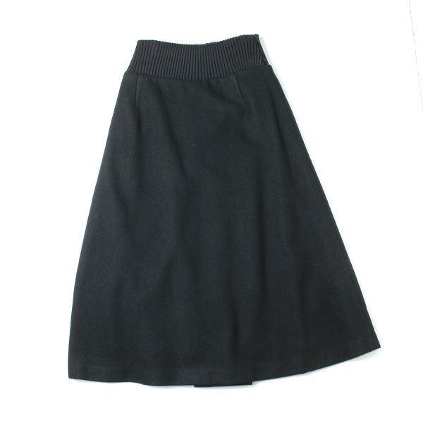 High-waist rib skirt