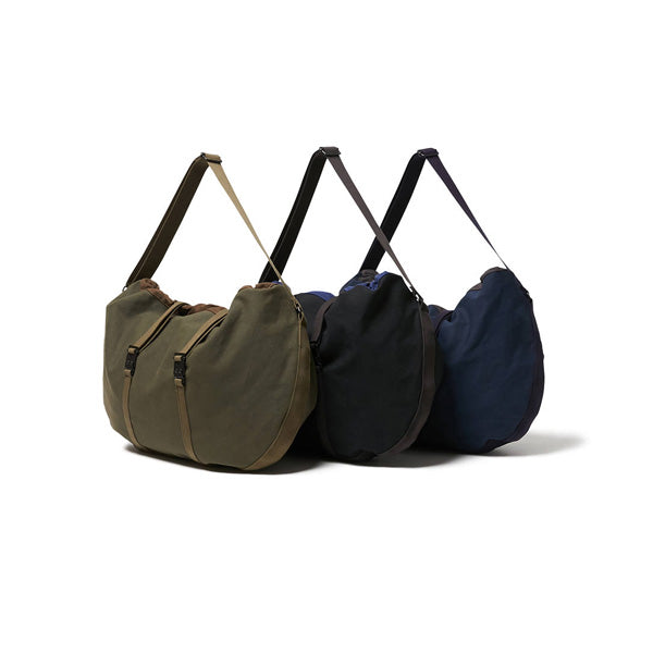 Cotton Canvas Round Shoulder Bag