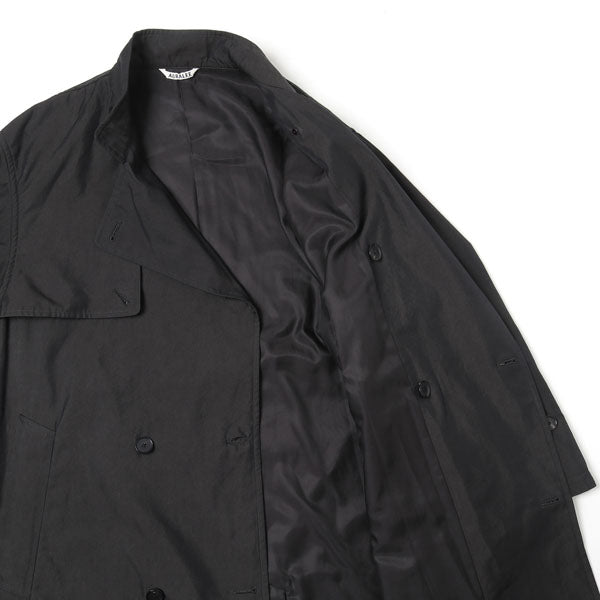 WASHED FINX CUPRO TWILL LONG COAT