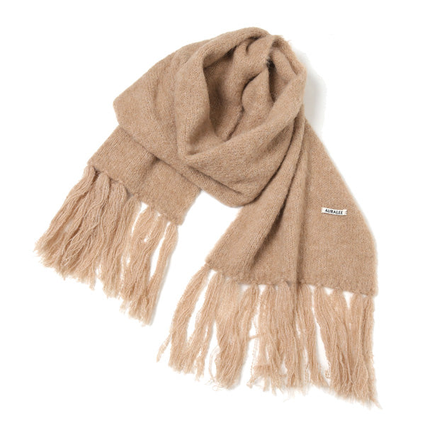 ALPACA WOOL SUPER LIGHT KNIT STOLE (A20AM04AW) | AURALEE 