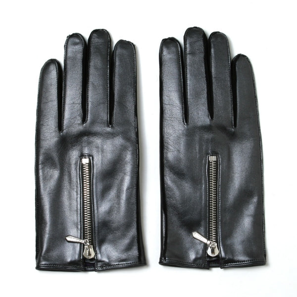 Zipped Leather Glove - Sheep Skin