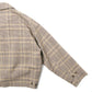 WOOL SERGE CHECK ZIP-UP BLOUSON