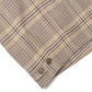 WOOL SERGE CHECK ZIP-UP BLOUSON