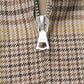 WOOL SERGE CHECK ZIP-UP BLOUSON