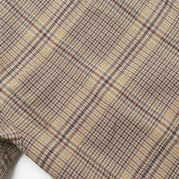 WOOL SERGE CHECK ZIP-UP BLOUSON
