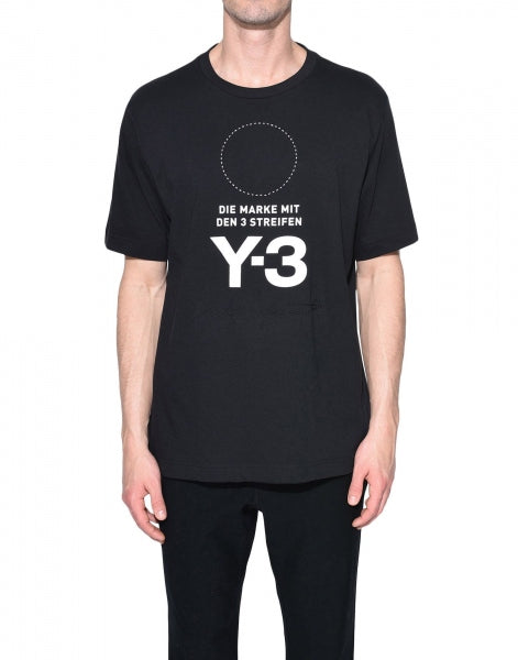 Y-3 Stacked Logo Tee / BLACK