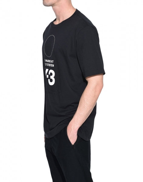 Y-3 Stacked Logo Tee / BLACK