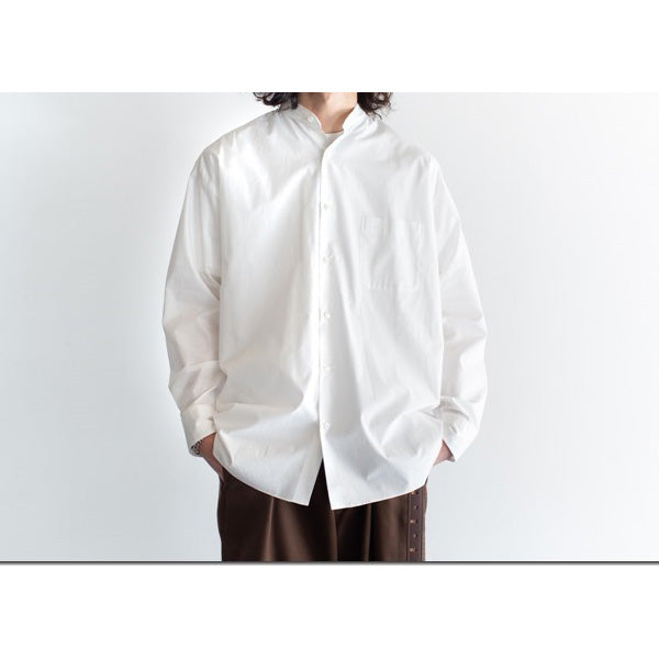 BAND COLLAR SHIRTS COMFORT FIT ORGANIC COTTON