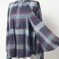 BIG PLAID STAND COLLAR SHIRT