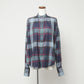 BIG PLAID STAND COLLAR SHIRT