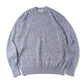 Washed cotton crew neck