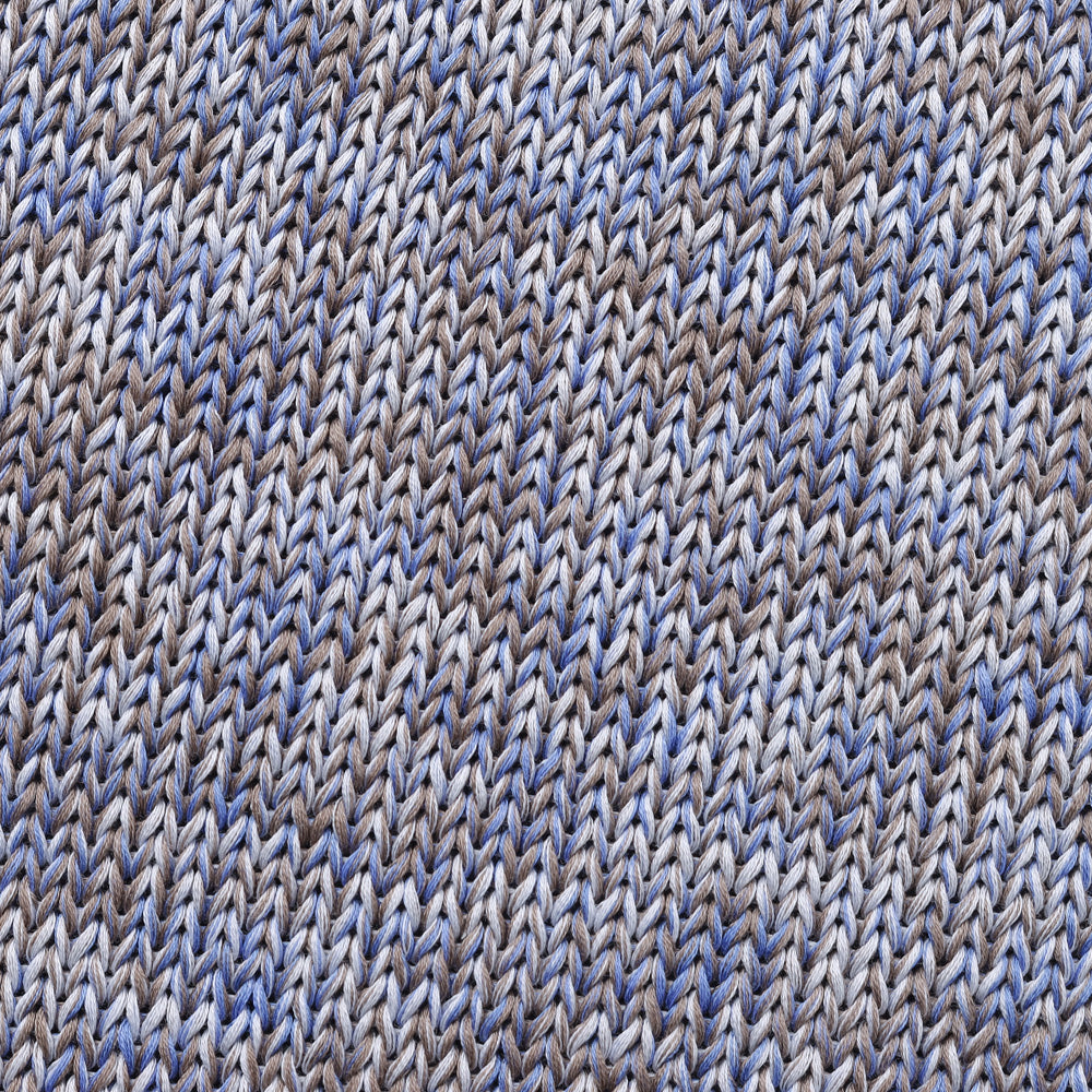 Washed cotton crew neck