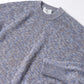 Washed cotton crew neck