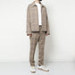WOOL SERGE CHECK ZIP-UP BLOUSON