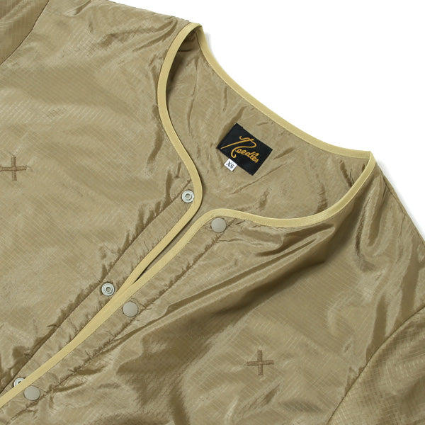 Crew Neck Filling Jacket - Nylon Ripstop