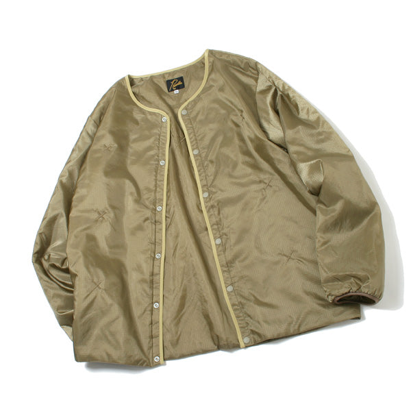 Crew Neck Filling Jacket - Nylon Ripstop