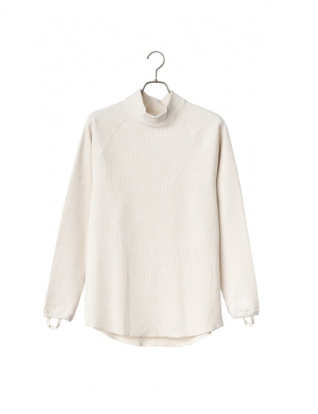 KNIT CORDUROY MOCKNECK