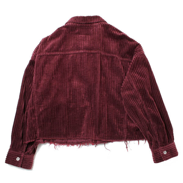 CUT OFF OVERSIZED CORDUROY JACKET