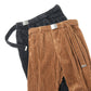 CORDUROY WIDE TAPERED TROUSERS