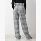 wool typewriter highwaist wide pants