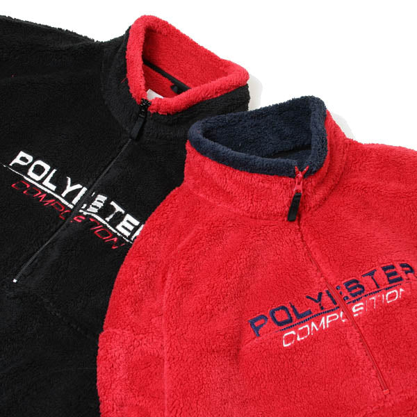 POLYESTER FLEECE HALF-ZIP PULLOVER