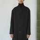 MINIMALIST COAT ORGANIC WOOL WORSTED JAPAN FLANNEL