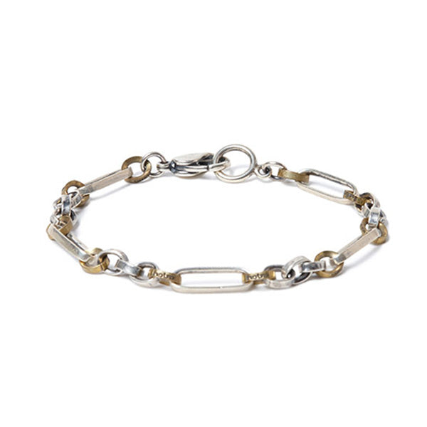 925 Silver Chain Bracelet With Brass