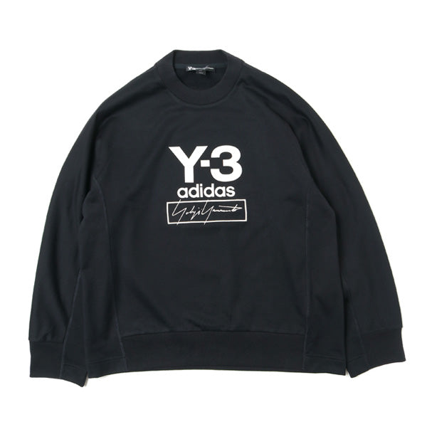 Y-3 STACKED LOGO CREW SWEATER