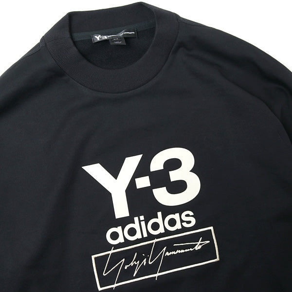 Y-3 STACKED LOGO CREW SWEATER