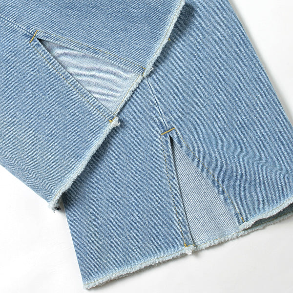 WASHED FLARE DENIM