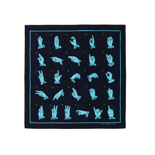 PRINT BANDANA"HAND SIGN LANGUAGE"