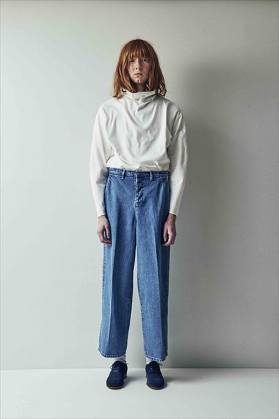 WIDE DENIM PANTS (Bleach)