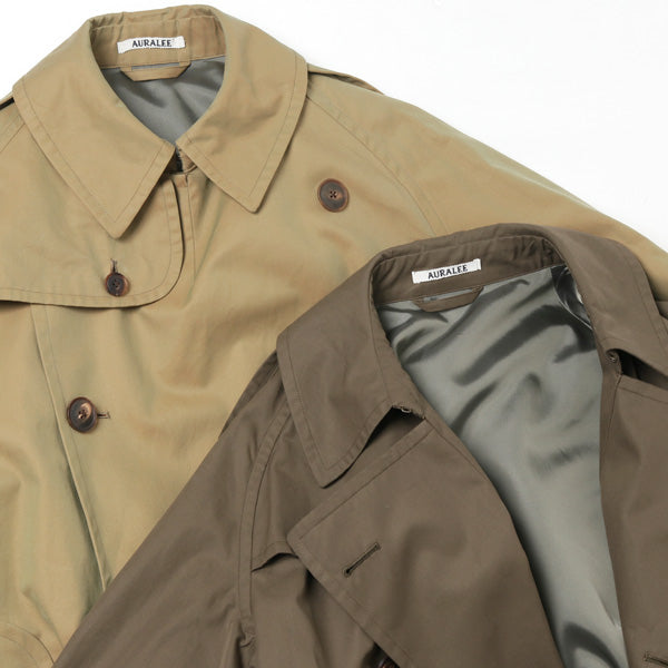 ジャケット・アウター AURALLE FINX POLYESTER BIG TRENCH COAT AURALEE -Finx Polyester Big Trench Coat- | twelve blog