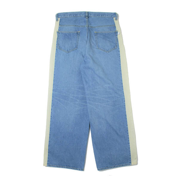 SKITCHHED DENIM PANTS