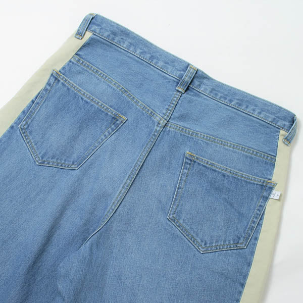 SKITCHHED DENIM PANTS